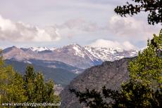 Madriu-Perafita-Claror Valley - The snow-covered peaks of the Pyrenees Mountains, viewed from the Madriu-Perafita-Claror Valley. The valley is located in Andorra, in...