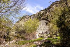 Madriu-Perafita-Claror Valley - Madriu-Perafita-Claror Valley: A dry-stone shepherd's hut in an old orchard in the Madriu Valley. Shepherds lived in the small stone...