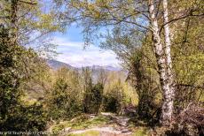 Madriu-Perafita-Claror Valley - One of the many donkey paths in the Madriu-Perafita-Claror Valley, with the Pyrenees Mountains in the background. Hardly anything has changed in...