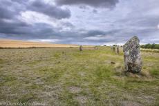 West Kennet Avenue - Een zuilvormige mannelijke steen van West Kennet Avenue. De avenue bestond uit circa 100 paar stenen, mannelijke en vrouwelijke, die... West Kennet Avenue - Een zuilvormige mannelijke steen van West Kennet Avenue. De avenue bestond uit circa 100 paar stenen, mannelijke en vrouwelijke, die...
