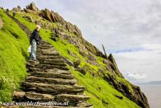 Sceilg Mhichíl - Skellig Michael - Skellig Michael - Sceilg Mhichíl: The 'Stairway to Heaven' is leading to the St. Fionan's Monastery on the rocky...