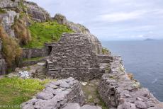 Sceilg Mhichíl - Skellig Michael - Skellig Michael - Sceilg Mhichíl: De 'beehive' kerk van het klooster op Skellig Michael, het eiland was de bestemming van...