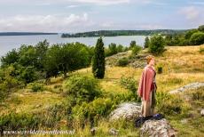 Birka and Hovgården - Birka and Hovgården: A guide dressed up in Viking costume, the guide gave a good presentation of the Viking remains of...