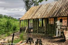 Birka and Hovgården - Birka and Hovgården: A life-size reconstruction of a Viking house nearby Birka on Björkö Island. On...