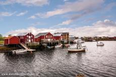 Vegaøyan - The Vega Archipelago - Vegaøyan - The Vega Archipelago: Warehouses on the quay of the village of Nes. The village of Nes is a small fishing...