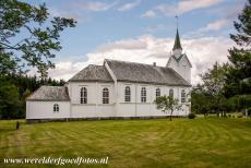 Vegaøyan - De Vega archipel - Vegaøyan - De Vega archipel: De houten parochiekerk van het eiland Vega in Gladstad. Gladstad is de hoofdstad Vega, het hoofdeiland...