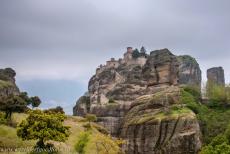 Monasteries of Meteora - The Holy Varlaam Monastery is situated high upon a rock in Meteora, the monastery was built in 1541-1542 and decorated in 1548-1566. The...