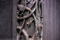 Urnes Stave Church - Urnes Stave Church: The original decorated parts of an earlier church on the same site consists of the wall planks and an elaborately carved...