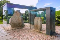 Jelling Mounds, Runic Stones and Church - Jelling Mounds, Runic Stones and Church: The smaller and older runestone was raised by King Gorm the Old in memory of his wife Queen Thyra, called... Jelling Mounds, Runic Stones and Church - Jelling Mounds, Runic Stones and Church: The smaller and older runestone was raised by King Gorm the Old in memory of his wife Queen Thyra, called...