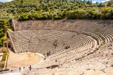Heiligdom van Asklepios in Epidaurus - Heiligdom van Asklepios in Epidaurus: Het theater van Epidaurus hoort bij een heiligdom ter ere van Asklepios, de Griekse god van de geneeskunde...