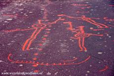 Rock Carvings in Tanum - Rock Carvings in Tanum: The Vitlycke Rock depicts several phallic warriors with an axe. There is also row of cup marks running across the rock...
