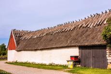 Agrarisch landschap van Zuid-Öland - Agrarisch landschap van Zuid-Öland: Een Gautische boerderij nabij Borgs Angar en de kapel van St. Knut, en de iets verderop gelegen...
