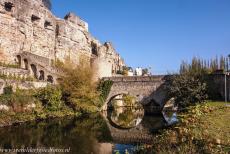 Fortifications of the City of Luxembourg - City of Luxembourg: its Old Quarters and Fortifications: The Stierchen Bridge was built in the 14th century, it is a stone...