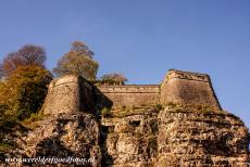 Fortifications of the City of Luxembourg - City of Luxembourg: its Old Quarters and Fortifications: The Pétrusse casemates, situated along the Pétrusse Valley. The Bock...