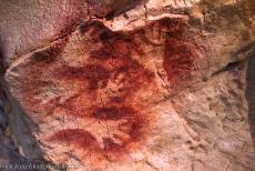 Cave Art of Altamira and Tito Bustillo - Paleolithic Cave Art of Northern Spain: A copy of a panel of painted hands can be viewed in the Museum of Altamira, situated next...