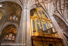 Old Town of Segovia - The Old Town of Segovia and its Aqueduct: The Baroque organ of the Segovia Cathedral. The cathedral was completed in 1577. The cathedral was...