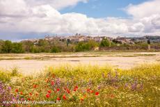 Historic City of Toledo - A distant view of the historic City of Toledo. The Alcázar is to the left hand side, the cathedral in the middle and the remains...