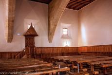 Oude stad van Salamanca - Oude stad van Salamanca: De collegezaal in de Universiteit van Salamanca, waar Fray Luis de León college gaf. In 1572...