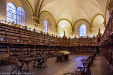 Oude stad van Salamanca - De Oude stad van Salamanca: De Oude Bibliotheek van de Universiteit van Salamanca werd in 1254 gesticht, slechts enkele jaren nadat de...
