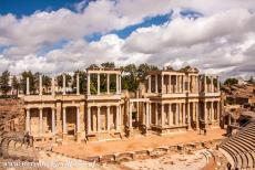 Archeologisch ensemble van Mérida - Archeologisch ensemble van Mérida: Het Romeinse theater van Mérida werd gebouwd rond het jaar 15 v.Chr. Het Romeinse theater van...