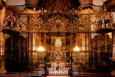 Royal Monastery of Guadalupe - The statue of Our Lady of Guadalupe is enshrined in the Camarín de la Virgen, the chapel above the High Altar in the church of the...