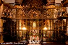 Royal Monastery of Guadalupe - The statue of Our Lady of Guadalupe is enshrined in the Camarín de la Virgen, the chapel above the High Altar in the church of the...