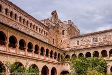 Royal Monastery of Santa María de Guadalupe - The courtyard and Mudéjar cloister of the Royal Monastery of Santa María de Guadalupe. This extraordinary monastery was built on the... Royal Monastery of Santa María de Guadalupe - The courtyard and Mudéjar cloister of the Royal Monastery of Santa María de Guadalupe. This extraordinary monastery was built on the...