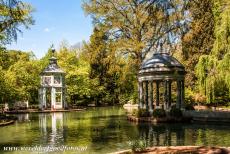 Cultuurlandschap van Aranjuez - Cultuurlandschap van Aranjuez: Chinese tempeltjes in de Jardín del Principe, Tuin van de Prins. De Jardín del Principe is de...