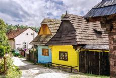 Vlkolínec - Vlkolínec is a mountain village under the administration of Ružomberok, a town in Slovakia. The wooden houses are painted in...