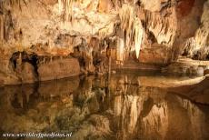 Caves of the Slovak Karst - Domica Cave - The caves of Aggtelek Karst and Slovak Karst: One of the cascade dripstone lakes of the Domica Cave in the Slovak Karst. The Domica Cave was...