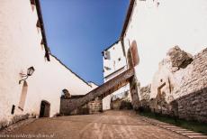 Historic Centre of the City of Salzburg - Historic Centre of the City of Salzburg: The entrance into the Hohensalzburg, the fortress is one of the largest existing 11th century...