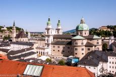 Historic Centre of the City of Salzburg - Historic Centre of the City of Salzburg: A magnificent view of Salzburg Cathedral. The Baroque Salzburg Cathedral was built in the 17th century...