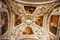 Historic Centre of the City of Salzburg - Historic Centre of the City of Salzburg: The decorated vaulted ceiling of Salzburg Cathedral. The Baroque Salzburg Cathedral still houses...