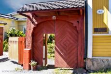 Old Rauma - A 300-year-old garden gate is the oldest wooden gate in Old Rauma, a wooden town in Finland. The medieval streets of Old Rauma are lined with...