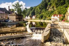  Historisch centrum van Český Krumlov - Historisch centrum van Český Krumlov: Český Krumlov ligt in Zuid-Bohemen, aan de oevers van de meanderende rivier...