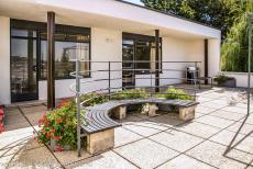 Tugendhat Villa in Brno - The upper rooms of the Tugendhat Villa in Brno have direct access to a terrace overlooking the garden and the city. Rare and exotic materials...