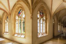 Benedictine Abbey of Pannonhalma - Benedictine Abbey of Pannonhalma: The arched cloister of the abbey, the Gothic cloister was built in the 15th century. The abbey...