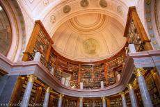 Benedictine Abbey of Pannonhalma - Millenary Benedictine Abbey of Pannonhalma: The library was built in the neoclassical style in the 19th century. The ceiling of the oval hall...