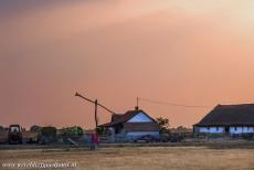 Hortobágy National Park - Puszta - Hortobágy National Park - the Puszta: A beautiful sunset on the Puszta. The Hungarian Puszta is dotted with small farmhouses,...