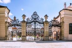 Fertö / Neusiedlersee Cultural Landscape - Fertö / Neusiedlersee Cultural Landscape: The wrought iron gates at the entrance to the Fertöd-Esterházy Palace. The...