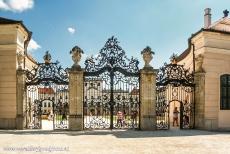 Fertö / Neusiedlersee Cultural Landscape - Fertö / Neusiedlersee Cultural Landscape: The wrought iron gates at the entrance to the Fertöd-Esterházy Palace. The...