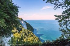 Ancient and Primeval Beech Forests of Europe - Jasmund National Park: Der Königsstuhl, the King's Chair, viewed from the Victoria Sight. The Königsstuhl is a 118-meter-high...