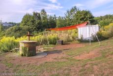 Messel Pit Fossil Site - Messel Pit Fossil Site: An artesian water well at the bottom of the Messel Pit, the water is about 30 millions years old and rises spontaneously...