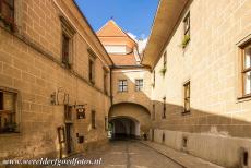 Historic Centre of Telč - Historic Centre of Telč: The Dolní Brána is the Lower Gate of Telč, the Lower Gate is part of the town walls and connected to the...