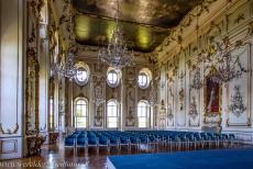 Gardens and Castle at Kroměříž - Gardens and Castle at Kroměříž: The interior of the Assembly Hall belongs to the most beautiful Rococo interiors in Central...