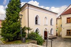 Joodse wijk en St. Procopius Basiliek in Třebíč - Joodse wijk en St. Procopius Basiliek in Třebíč: De Voorste Synagoge in Třebíč staat ook bekend als de Oude Synagoge. De...