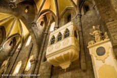 Joodse wijk en St. Procopius Basiliek in Třebíč - Joodse wijk en St. Procopius Basiliek in Trebíč: Een detail van het interieur van de St. Procopius Basiliek. Rond 1935 werden tijdens...