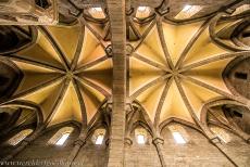 Joodse wijk en St. Procopius Basiliek in Třebíč - Joodse wijk en St. Procopius Basiliek in Třebíč: Het plafond van de St. Procopius Basiliek. In de 18de eeuw werd het beschadigde plafond...