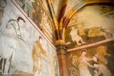 Jewish Quarter and St Procopius Basilica, Třebíč - Jewish Quarter and St. Procopius' Basilica in Třebíč: The original Gothic frescoes in the Abbot's Chapel of the St. Procopius'...