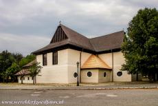 Houten kerken van de Slowaakse Karpaten - Houten kerken van de Slowaakse Karpaten: De evangelische kerk van de Heilige Drie-eenheid in de stad Kežmarok werd 1717 gebouwd van taxushout...